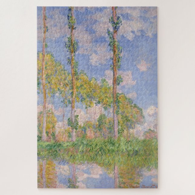 Pappeln in der Sonne (1891) von Claude Monet Puzzle (Vertikal)