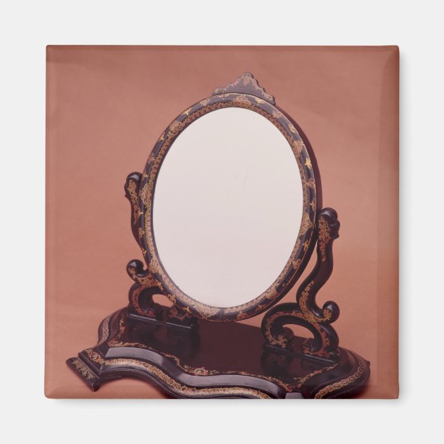 Pappmachspiegel, gezeichnet, c.1890 magnet (Vorne)