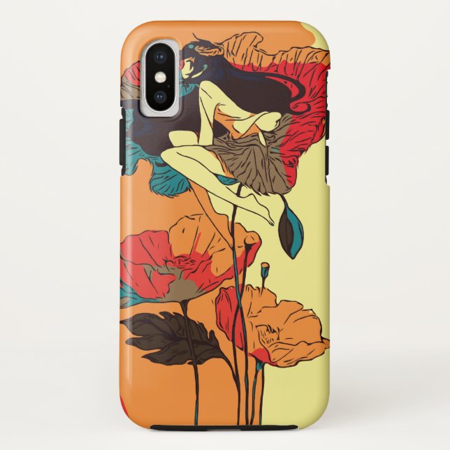Pappmädchen im Wind Case-Mate iPhone Hülle (Rückseite)