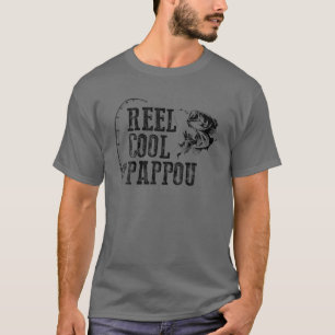 Pappou-Fischerei: Reel Cool Pappou Funny Gift T-Shirt
