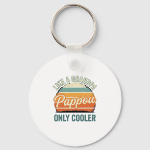 Pappou wie ein Opa nur cooler Vintage-Shirt_1 Schlüsselanhänger