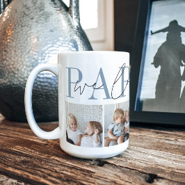 Pappou Wir Liebe Sie 4 FotoCollage Kaffeetasse