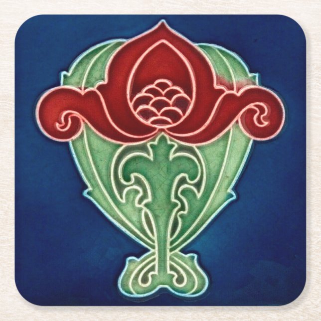 Papppapier-Untersetzer Rechteckiger Pappuntersetzer (Vorderseite)