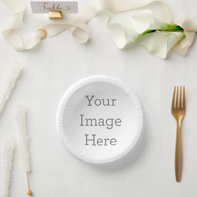 Pappteller, 17,78cm Papierschüssel (Hochzeit)
