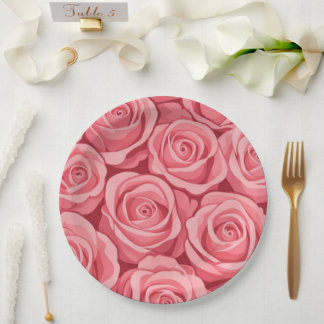 Pappteller Blumen Hochzeit/Bruderparty