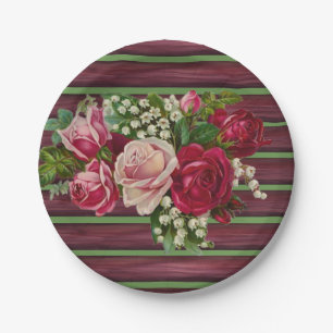 Pappteller Blumenmuster