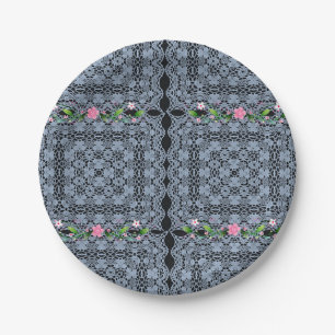 Pappteller Blumenmuster