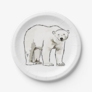 Pappteller Eisbär
