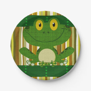 Pappteller Frosch