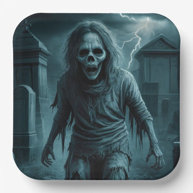 Pappteller Haunted-Reihe 1 (Vorderseite)