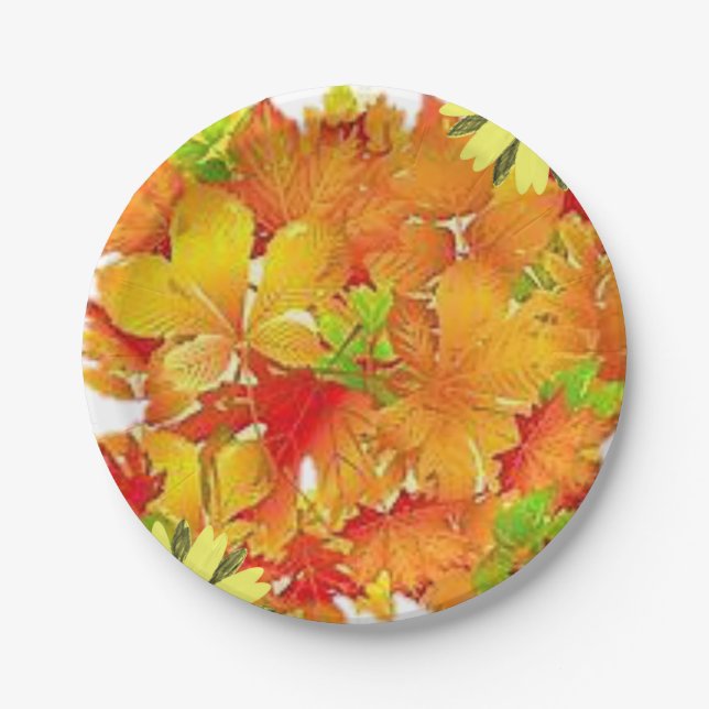 Pappteller Herbst (Vorderseite)