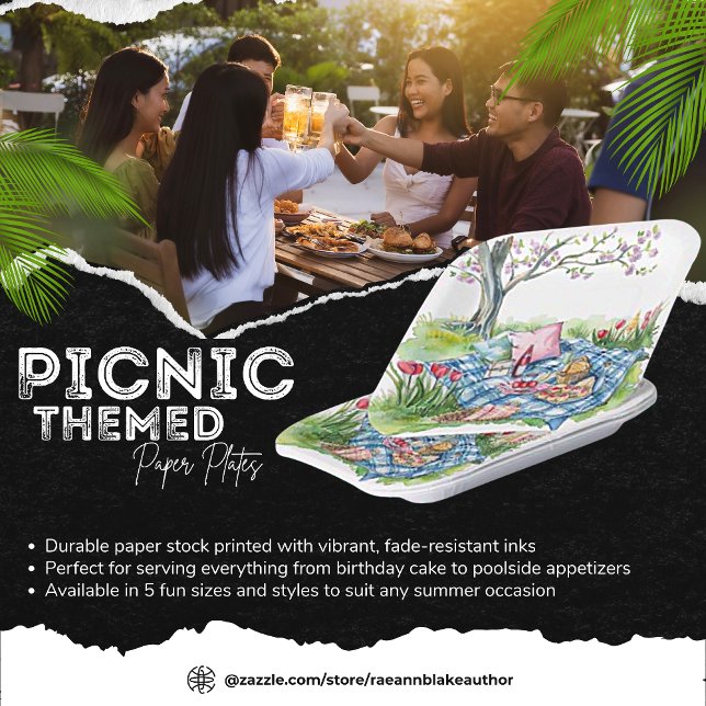 Pappteller mit Picknick-Motiv (Von Creator hochgeladen)