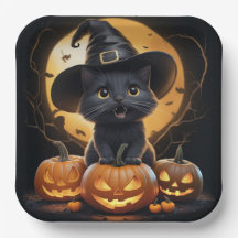 Pappteller Reihe 1 Black Cat 02