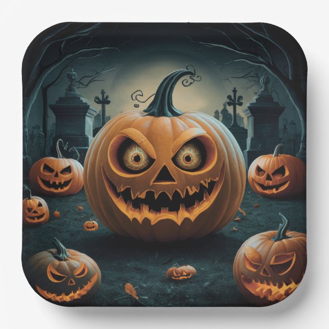 Pappteller Reihe 1 Pumpkin 05 (Vorderseite)