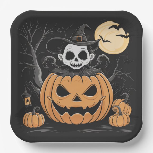 Pappteller Reihe 2 Pumpkin (Vorderseite)