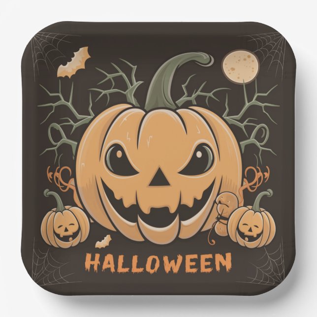 Pappteller Reihe 2 Pumpkin 03 (Vorderseite)