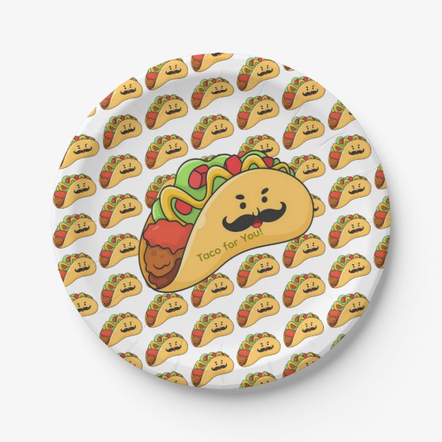 Pappteller, Tacos für dich! Pappteller (Vorderseite)