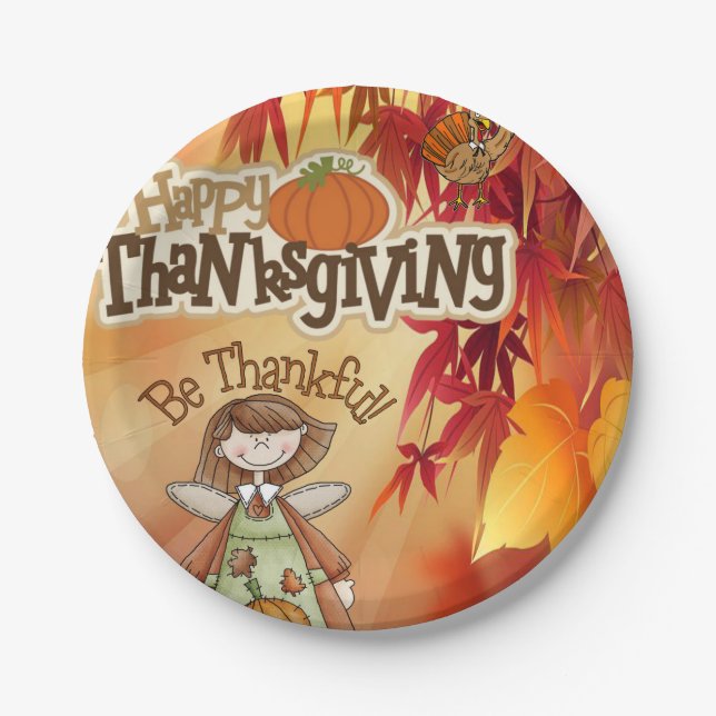 Pappteller Thanksgiving (Vorderseite)