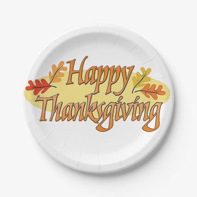 Pappteller Thanksgiving (Vorderseite)