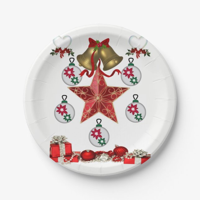 Pappteller Weihnachten (Vorderseite)