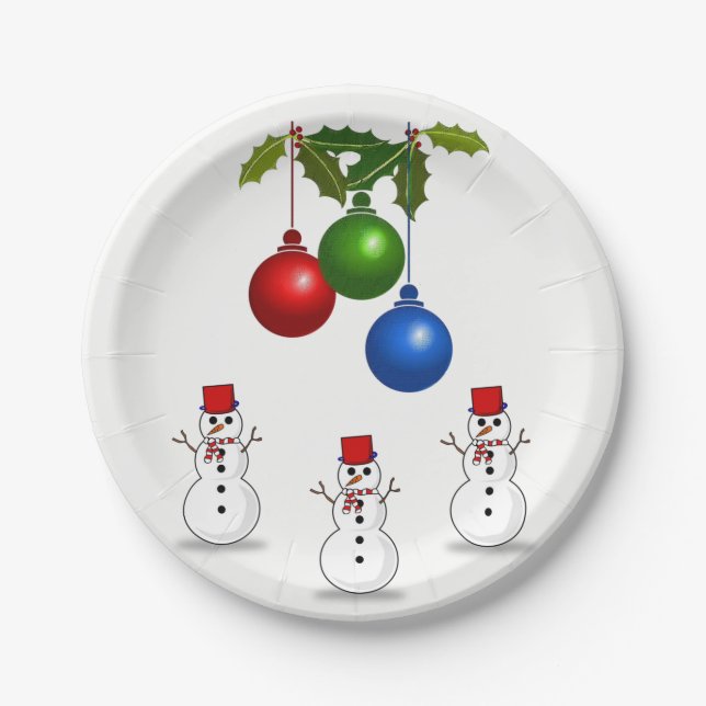 Pappteller Weihnachten (Vorderseite)