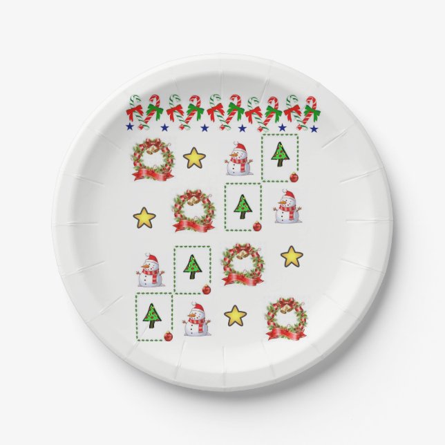 Pappteller Weihnachten (Vorderseite)