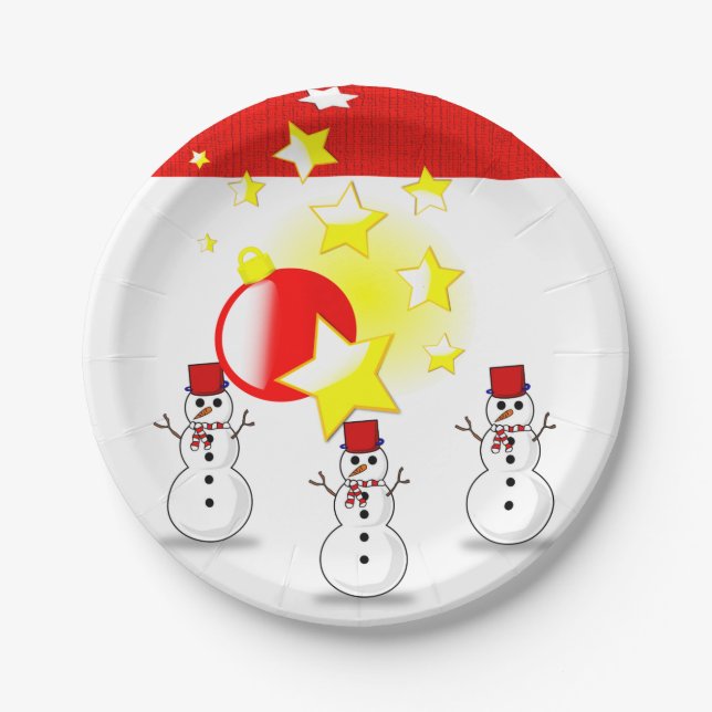 Pappteller Weihnachten (Vorderseite)