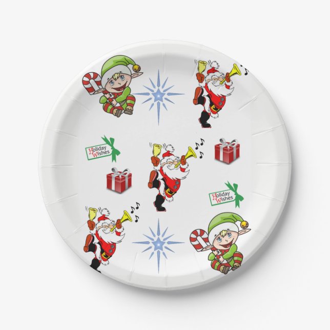 Pappteller Weihnachten (Vorderseite)