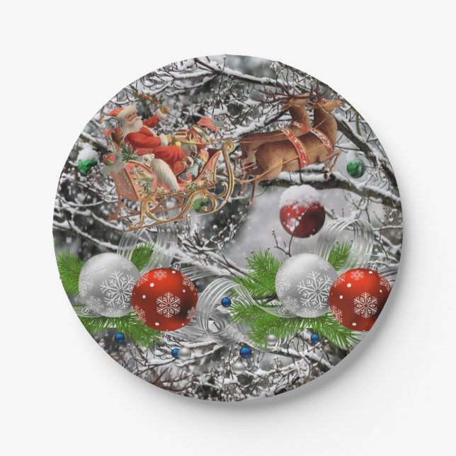 Pappteller Weihnachten (Vorderseite)