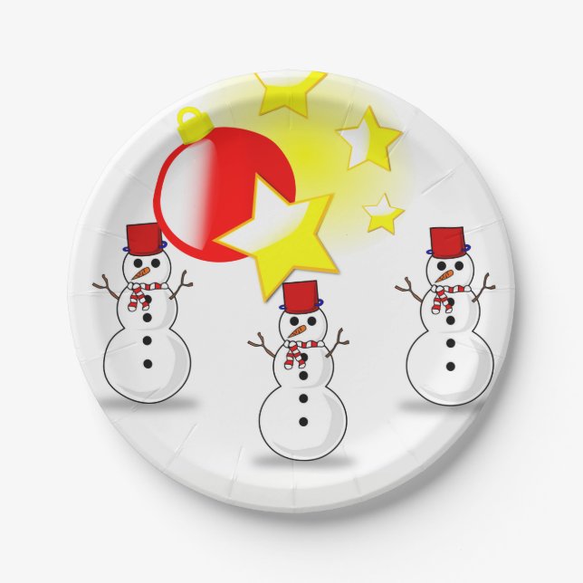 Pappteller Weihnachten (Vorderseite)