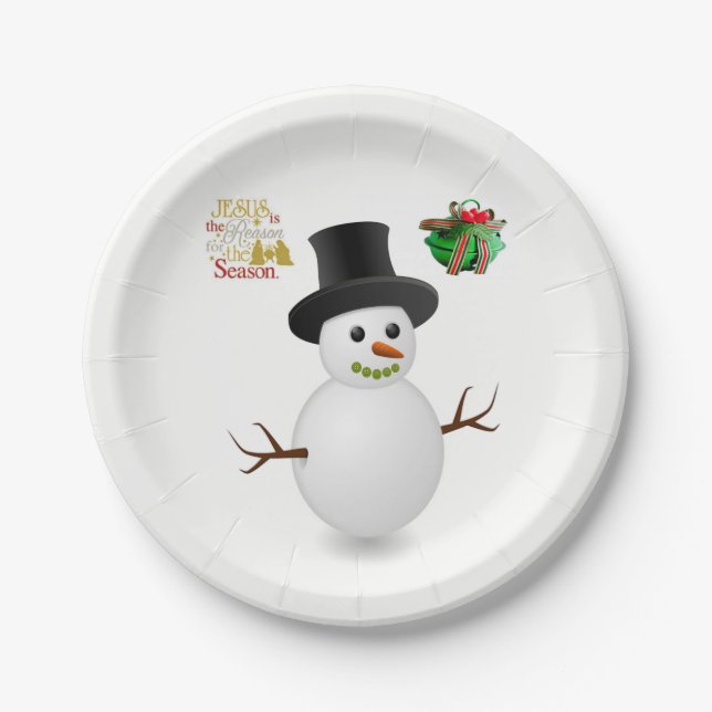 Pappteller Weihnachten (Vorderseite)