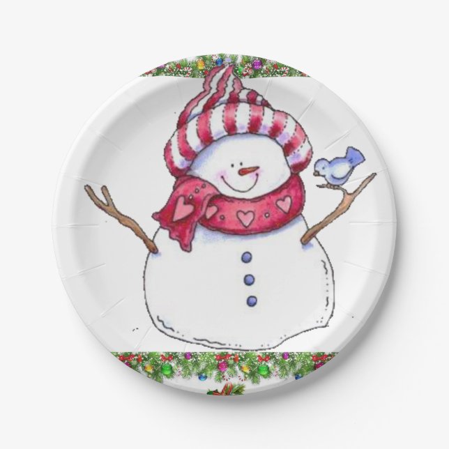 Pappteller Weihnachten (Vorderseite)