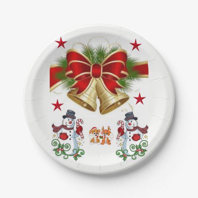 Pappteller Weihnachten (Vorderseite)