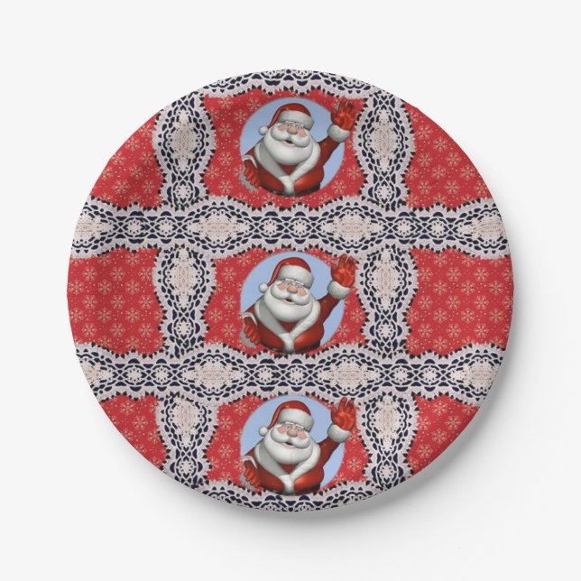 Pappteller Weihnachten (Vorderseite)