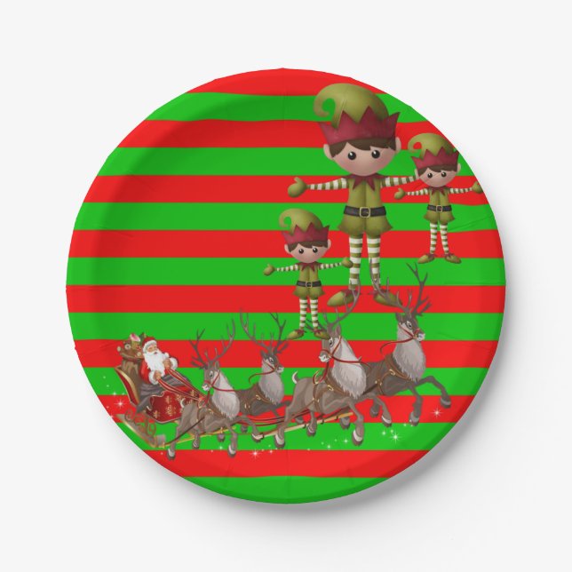 Pappteller Weihnachten (Vorderseite)