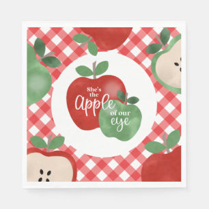 Pappteller zum 1. Geburtstag - Apple of our Eye Serviette