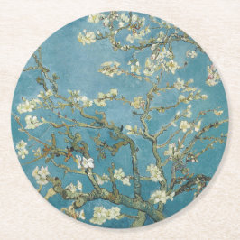 Pappuntersetzer: VAN GOGH: ALMOND BLOSSOM  Runder Pappuntersetzer