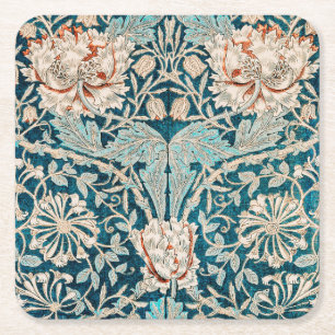 Pappuntersetzer: WILLIAM MORRIS : HONEYSUCKLE Rechteckiger Pappuntersetzer