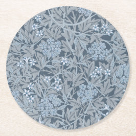 Pappuntersetzer: WILLIAM MORRIS : JASMINE Runder Pappuntersetzer