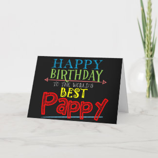 Pappy Birthday Card Karte