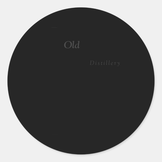 Pappy Bourbon Whiskey Runder Aufkleber (Vorderseite)