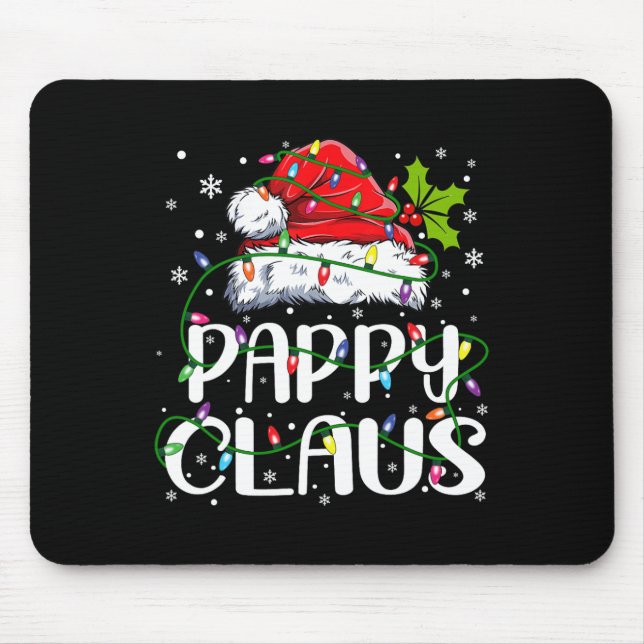 Pappy Claus Weihnachts-Weihnachtsmannmütze Matchin Mousepad (Vorne)