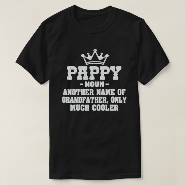 Pappy Definition Funny bedeutet Cooles Opfergesche T-Shirt (Design vorne)