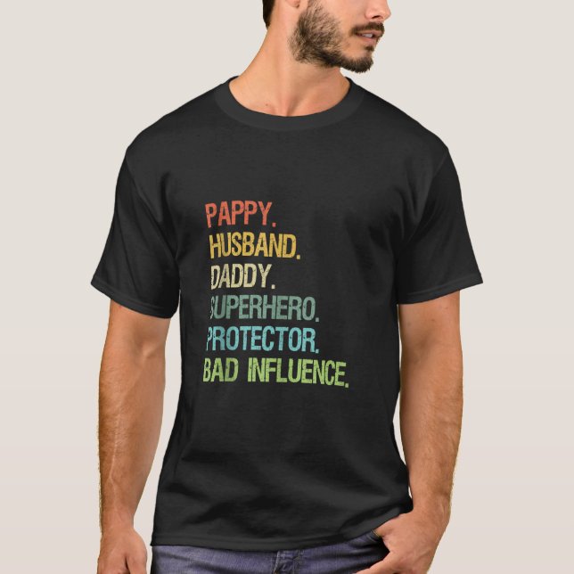 Pappy Husband Daddy Superhero Protector VATER Tank (Vorderseite)