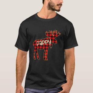 PAPPY MOOSE Buffalo Karierte Familie Weihnachten T-Shirt