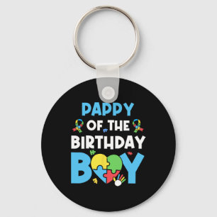 Pappy of the Birthday Boy Autismus Awareness Puzzl Schlüsselanhänger