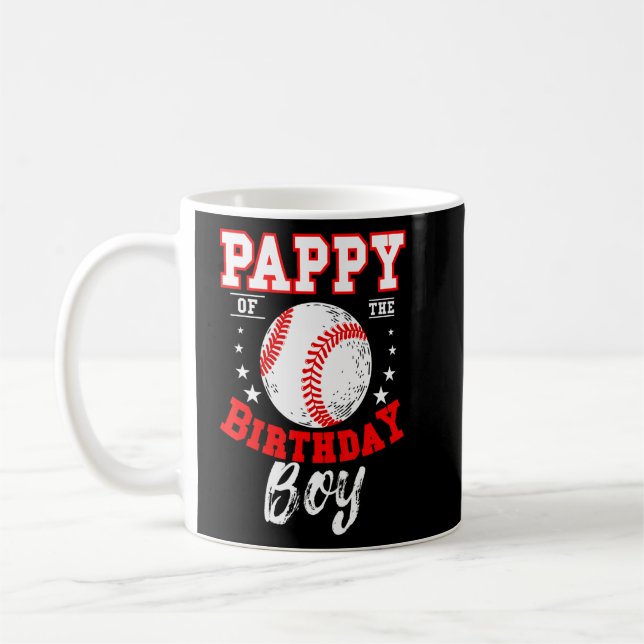 Pappy of the Birthday Boy Baseball Theme Bday Cele Kaffeetasse (Links)
