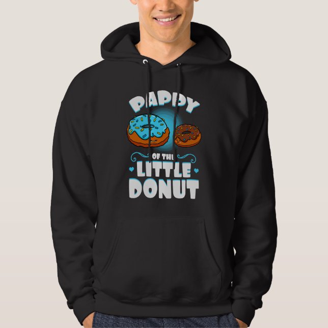Pappy Of The Little Donut Gender Reveal Announceme Hoodie (Vorderseite)