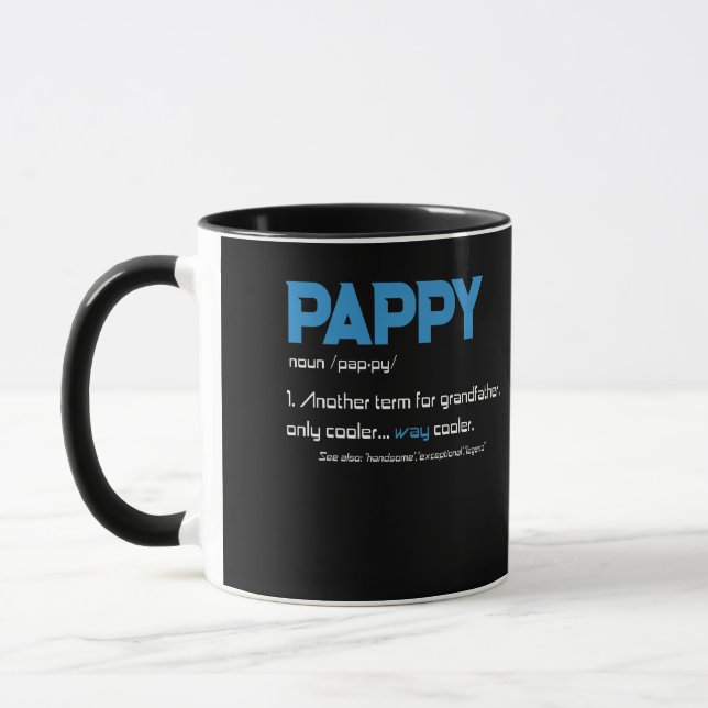 Pappy Opa Vathers Day Definition Geburtstag Tasse (Links)