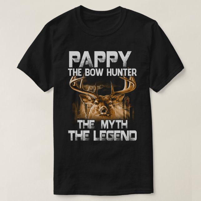 PAPPY the Bow Jäger the Myth The Legend Jagen T-Shirt (Design vorne)